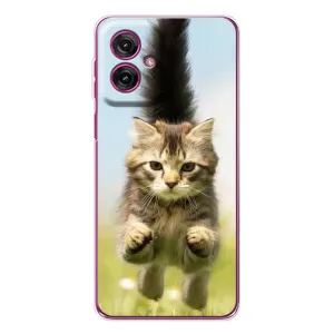 Чохли з Котиками для Motorola Moto G55 (VPrint) (Прижок кота)