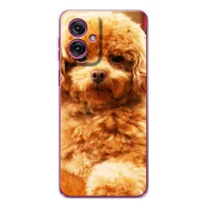 Чохли з собаками для Motorola Moto G55 (VPrint) (Цуценя Бішон)