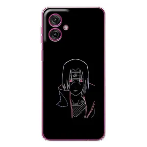 Чехлы на тему: Итачи Учиха для Motorola Moto G55 (AlphaPrint) (силуэт Итачи)