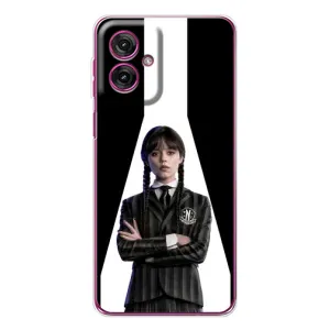 Чехлы Венсдей на Motorola Moto G55 Уэнсдей (AlphaPrint) (W-Wednesday)