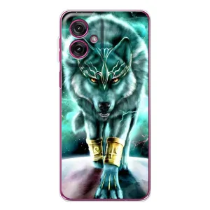Захисні чохли для Мото G55 (AlphaPrint) (ХІТ продаж) ВОВК (Яскравий вовк)