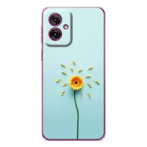 Чохли з квітами для Motorola Moto G55 (VPrint) (Жовта квітка)