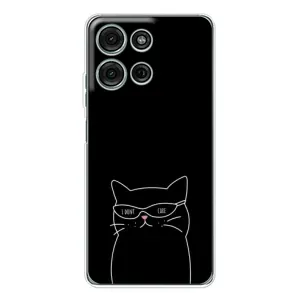 Чохол з малюнком кіт на Motorola MOTO G56 (Байдужий кіт)