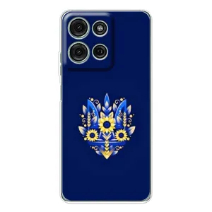 Чохли для Motorola MOTO G56 Укр. Символіка (AlphaPrint) (Квітковий Герб)