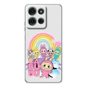 Чохол з Лабубу на Motorola MOTO G56 (Фон Лабубу)