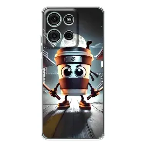 Чохол з мемом Тралалело тралала на Motorola MOTO G56 (Капучіно асасіно)