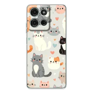 Чохол з малюнком кіт на Motorola MOTO G56 (Колаж котів)