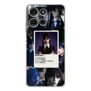 Чохли Венсдей на Motorola MOTO G56 Уенсдей (AlphaPrint) (колаж Венздей)