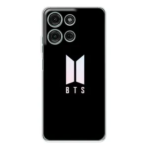 Чехлы BTS для Motorola MOTO G56 (AlphaPrint) (Лого BTS)