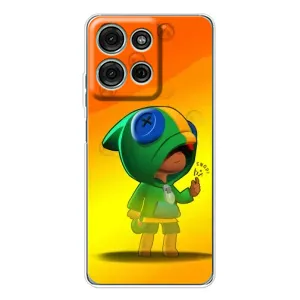 Чехол для Motorola MOTO G56 Бравл Старс (VPrint) (Хлопчик Леон)
