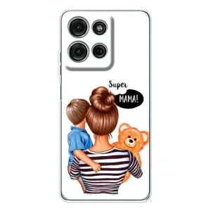 Чохол з друком для Motorola MOTO G56 - (Мама з дитинкою) (AlphaPrint) (Мама з синочком)