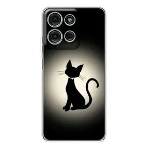 Чохол з принтом для Motorola MOTO G56 (AlphaPrint) Модні коти (Силует котика)