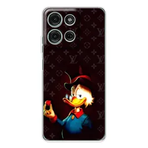 Чехли для Motorola MOTO G56 - Скрудж МакДак Louis Vuitton (PREMIUMPrint) (Скрудж з ботліантом)