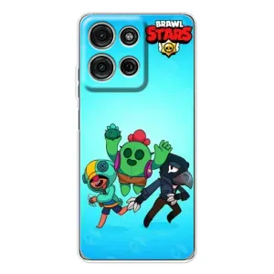 Чехлы Brawl Stars для Motorola MOTO G56 (AlphaPrint) (Тріо героїв)