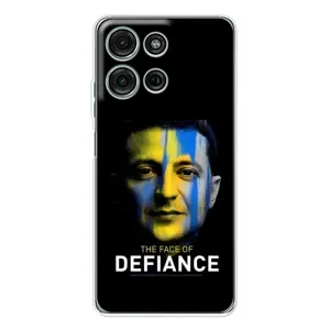 Чехол для Motorola MOTO G56 (AlphaPrint - с принтом Зеленского) (В. Зеленский)