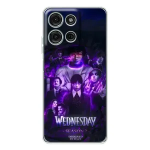 Чехол с дизайном Венздей 2 на Motorola MOTO G56 (Фиолетовая магия Уэнздей)