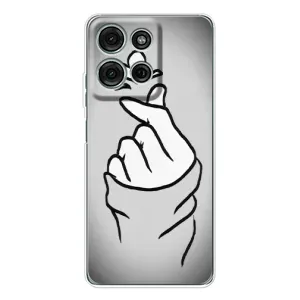 Чохол з принтом для Motorola MOTO G56 (AlphaPrint - Знак сердечка) (Значок Love)