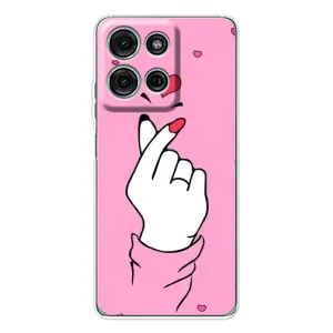 Чохол з принтом для Motorola MOTO G56 (AlphaPrint - Знак сердечка) (Знак Love)