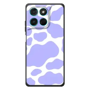 Чохол з принтом корови на Мо Motorola Мо G57 Павер (Фіолетова Бурьонка)