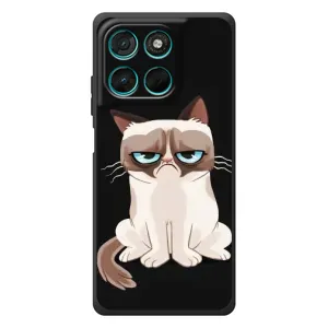 Чохол з принтом для Motorola Moto G57 Power (AlphaPrint) Модні коти (Сумний кіт)