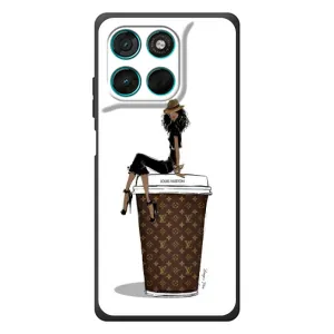Чохли Луі Вітон для Motorola Moto G57 Power (AlphaPrint - LOUIS VUITTON) (кава LOUIS VUITTON)