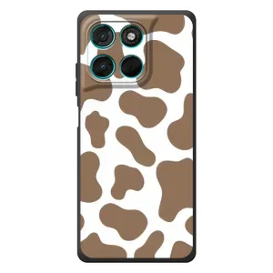 Чохол з принтом корови на Мо Motorola Мо G57 Павер (Коричнева Бурьонка)
