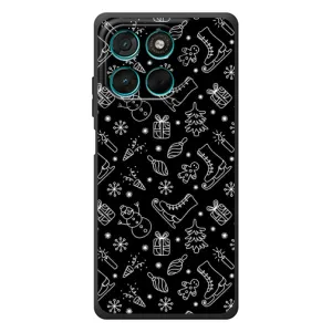 Новорічні, Святкові Чохли для Motorola Moto G57 Power - 2024 год (Новорічний фон)