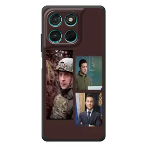 Чохол для Motorola Moto G57 Power (AlphaPrint - с принтом Зеленського) (Президент)