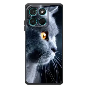 Чохли з Котиками для Motorola Moto G57 Power (VPrint) (Сірий Кіт)