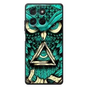 Чохол з пташками на Motorola Moto G57 Power (VPrint) (Сова з оком)