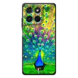 Чохол з пташками на Motorola Moto G57 Power (VPrint) (Яскравий Павлин)