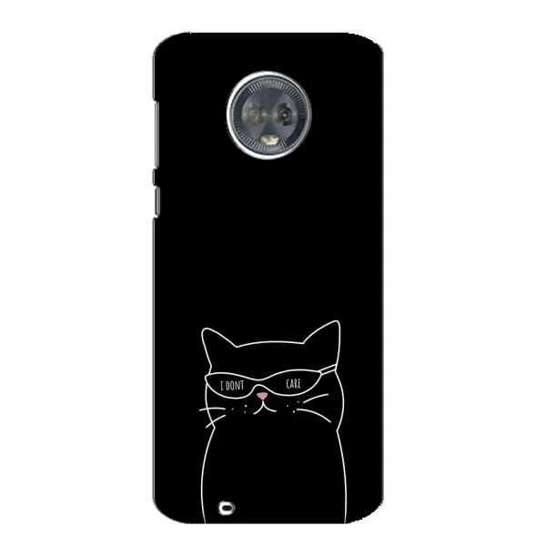Чехол с принтом «Равнодушный кот» для Motorola MOTO G6 Чехол с принтом «Равнодушный кот» для Motorola MOTO G6