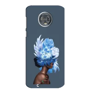 Чехлы (ART) Цветы на Motorola MOTO G6 (VPrint) (Квіти на голові)
