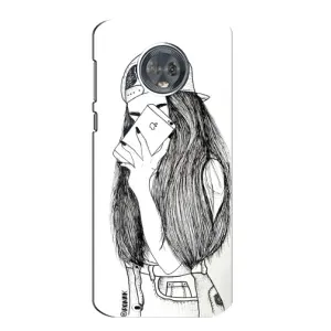 Чехол с печатью для Motorola MOTO G6 - (Мода) (AlphaPrint) (Фото девочки)