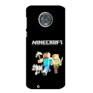 Чохол Майнкрафт на Motorola MOTO G6 (AlphaPrint) Minecraft (герої Minecraft)