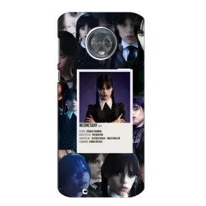 Чохли Венсдей на Motorola MOTO G6 Уенсдей (AlphaPrint) (колаж Венздей)
