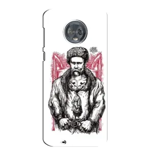 Чехлы для Motorola MOTO G6 с принтом Тараса Шевченко (AlphaPrint) (Козак Шевченко)