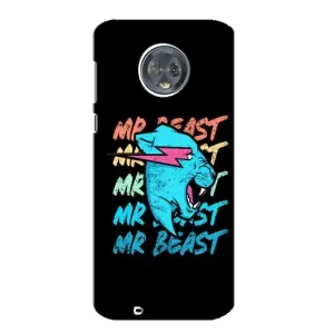 Чехлы Мистер Бист для Мото G6 (logo Mr beast)