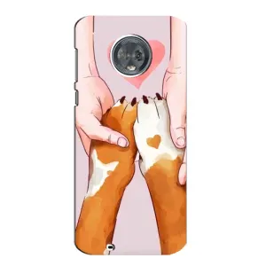 Чехлы с собаками для Motorola MOTO G6 (VPrint) (Любовь к собакам)