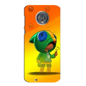 Чехол для Motorola MOTO G6 Бравл Старс (VPrint) (Хлопчик Леон)