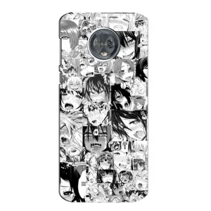 Анимешный чехол для Motorola MOTO G6 (Ahegao manga)