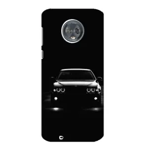 Чехол для Мото G6 - с принтом БМВ (AlphaPrint) (Машина BMW)