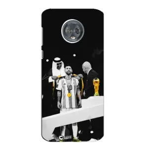 Чохли для Motorola MOTO G6 (Leo чемпіон) (AlphaPrint) (Мессі коронований)