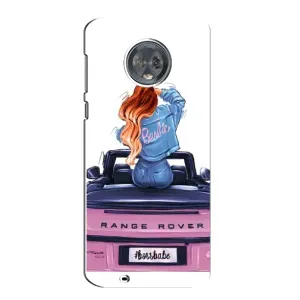 Чехол с печатью для Motorola MOTO G6 - (Мода) (AlphaPrint) (На машине)