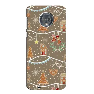 Новогодние, Праздничные Чехлы для Motorola MOTO G6 - 2024 год (Новогодние пряники)
