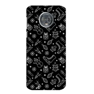 Новогодние, Праздничные Чехлы для Motorola MOTO G6 - 2024 год (Новогодний фон)