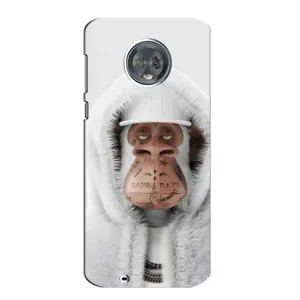 Чехлы с Обезьянами NFT для Motorola MOTO G6 (AlphaPrint) (обезьяна NFT в тату)