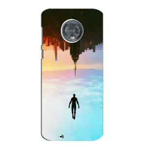 Чехол с человеком пауком для Motorola MOTO G6 - (AlphaPrint) (Паук человек)