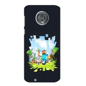 Чохол Майнкрафт на Motorola MOTO G6 (AlphaPrint) Minecraft (персонажі Minecraft)