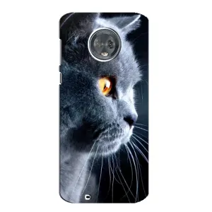 Чехлы с Котиками для Motorola MOTO G6 (VPrint) (Серый Кот)
